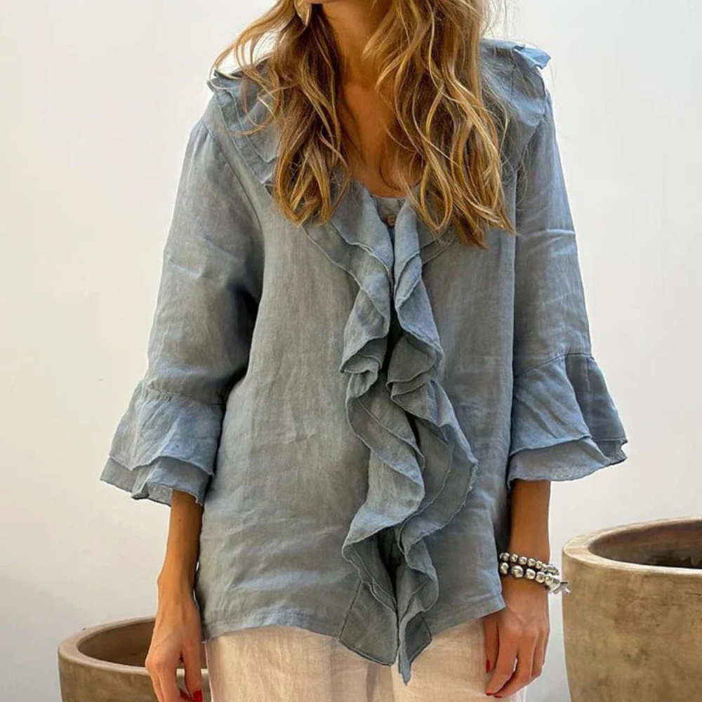 Esther™ | Camisa elegante con volantes