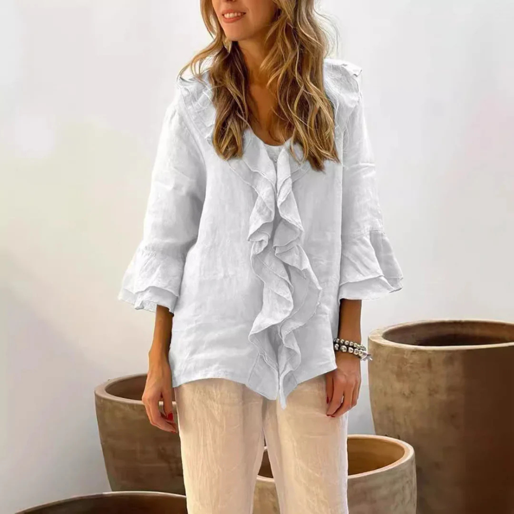 Esther™ | Camisa elegante con volantes