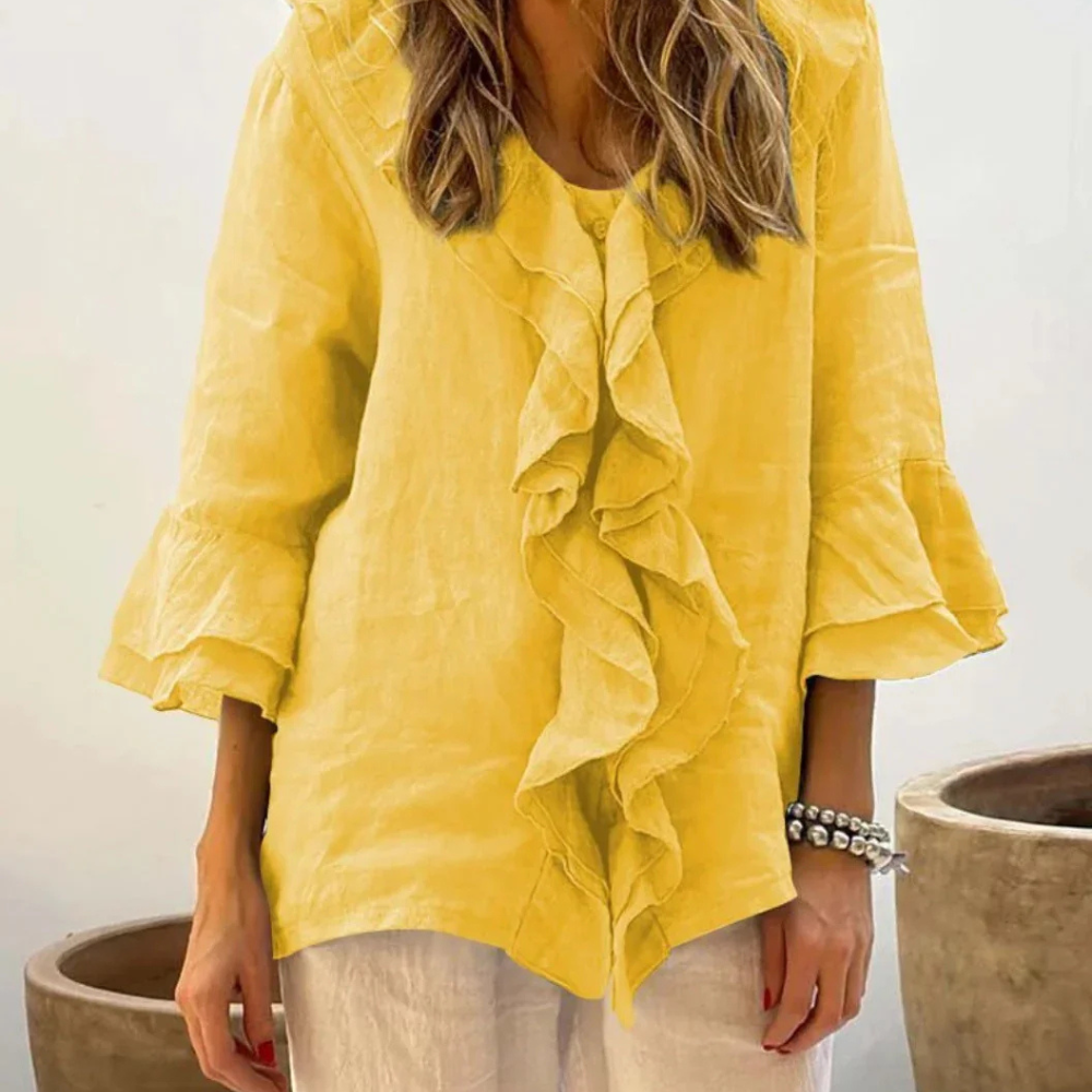 Esther™ | Camisa elegante con volantes