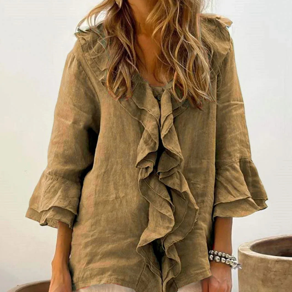 Esther™ | Camisa elegante con volantes