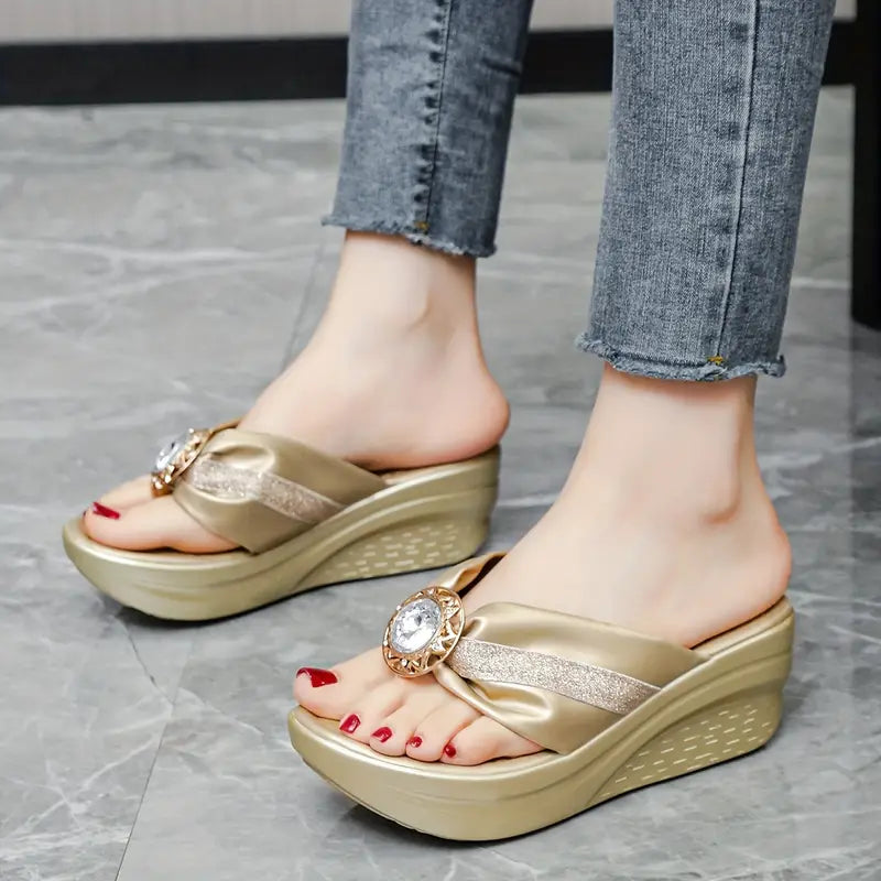 Sandalias con cuña