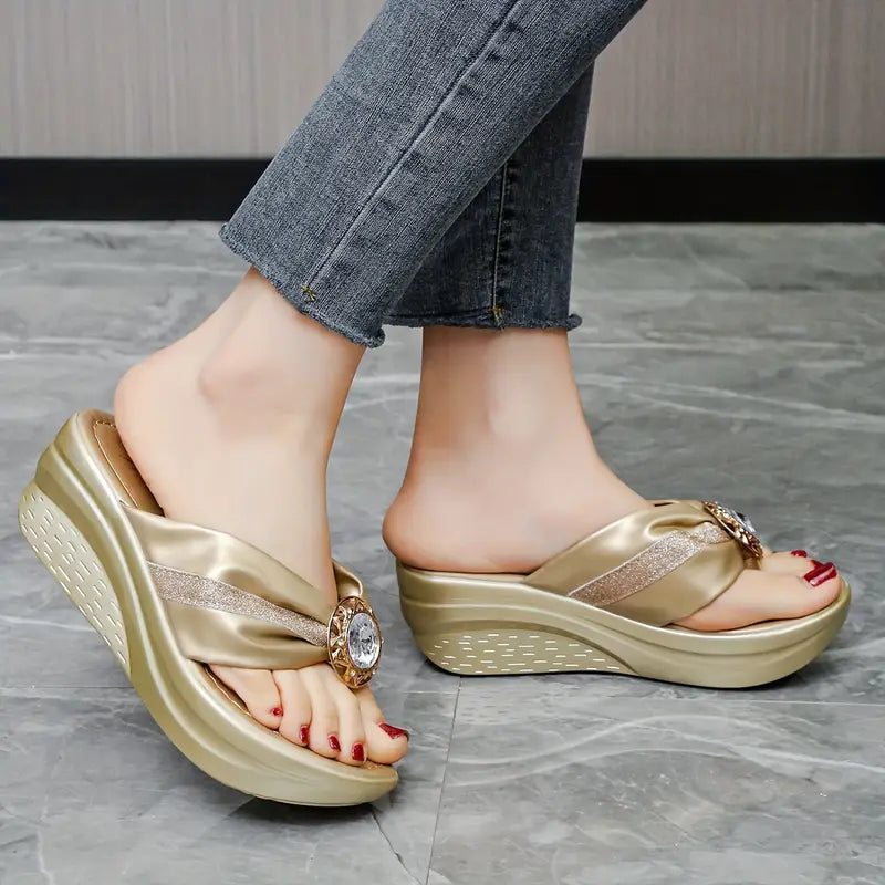 Sandalias con cuña