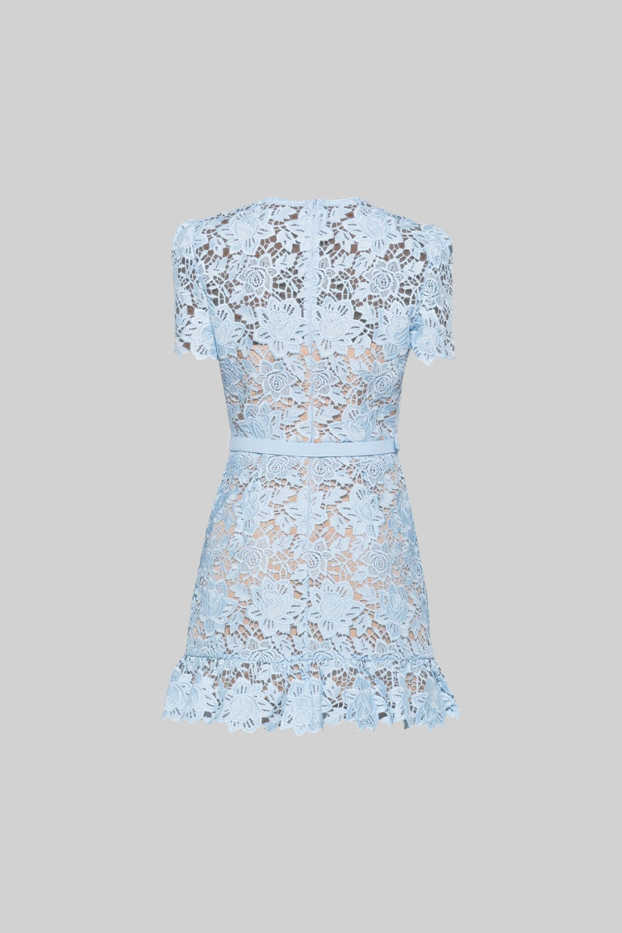 CAMILA™ | Vestido floral de manga corta bordado azul