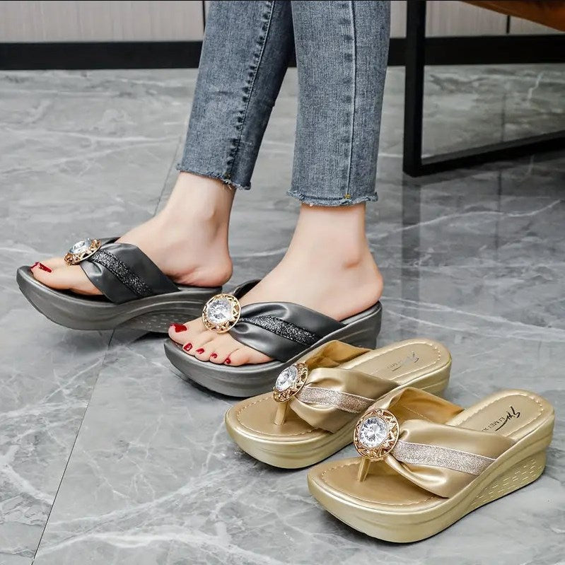 Sandalias con cuña