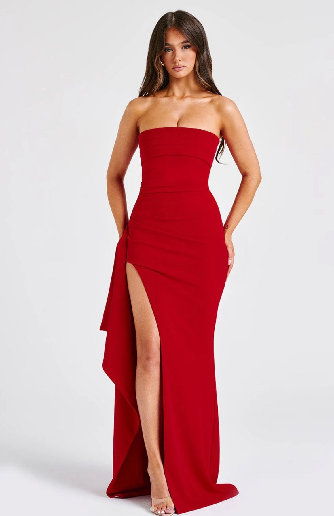 ELENA™ | Vestido largo elegante sin tirantes