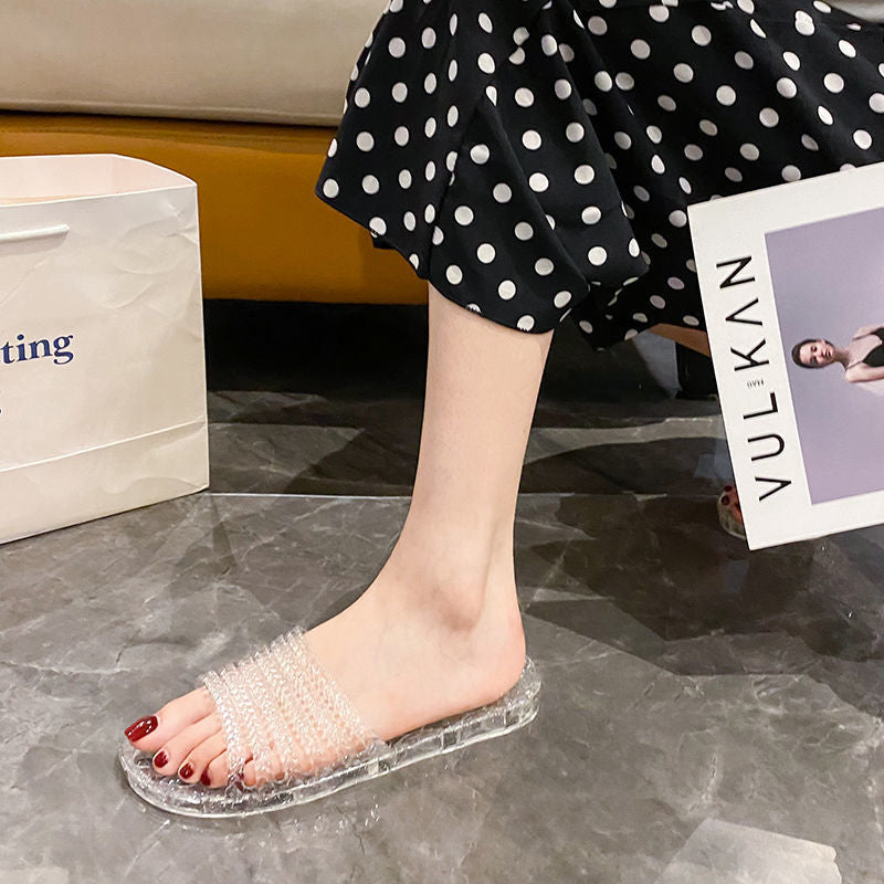 Área de beneficios mensuales:Zapatos de cristal antideslizantes y antiolores✨