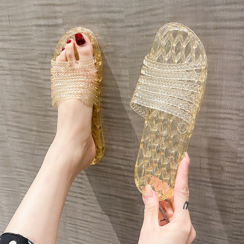Área de beneficios mensuales:Zapatos de cristal antideslizantes y antiolores✨