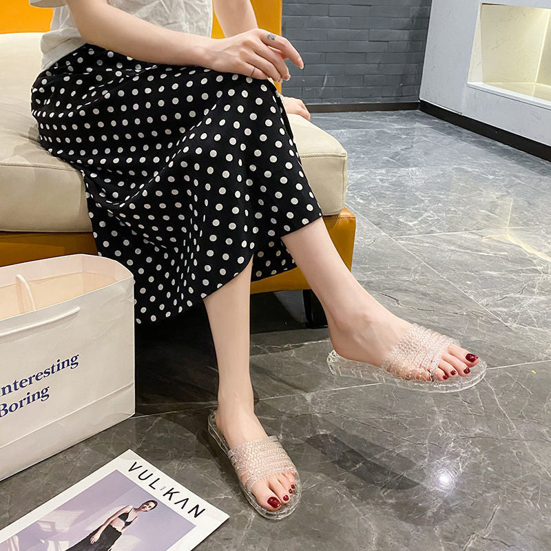 Área de beneficios mensuales:Zapatos de cristal antideslizantes y antiolores✨