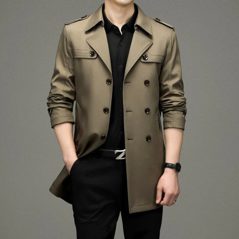 LUGO™ | Chaqueta cortavientos de doble botonadura para hombre