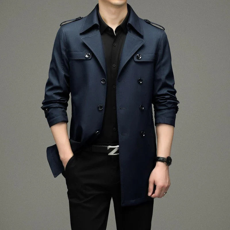 LUGO™ | Chaqueta cortavientos de doble botonadura para hombre
