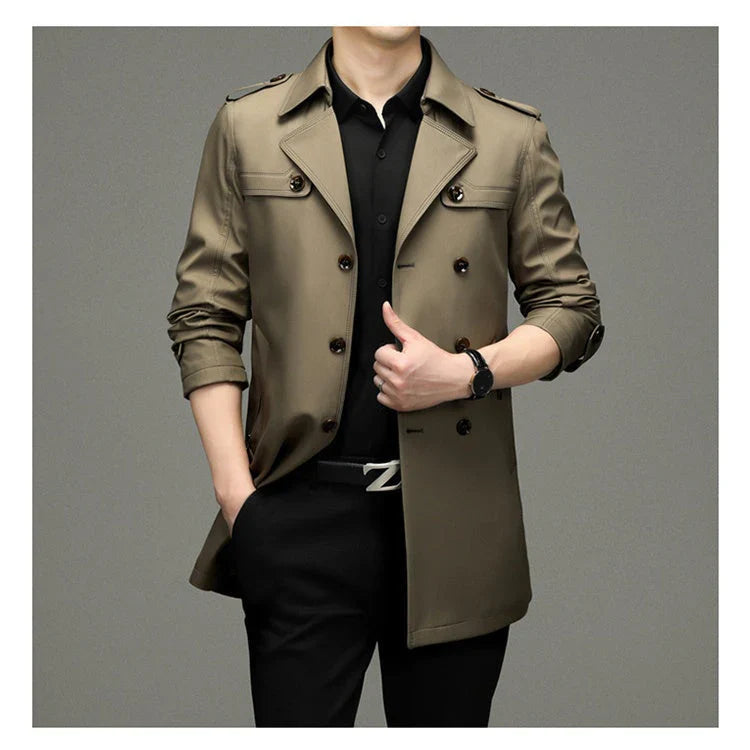 LUGO™ | Chaqueta cortavientos de doble botonadura para hombre