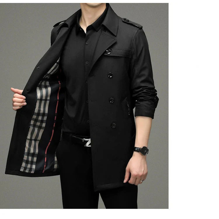 LUGO™ | Chaqueta cortavientos de doble botonadura para hombre