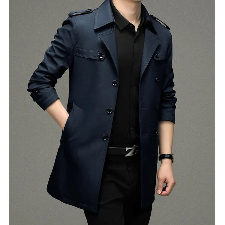 LUGO™ | Chaqueta cortavientos de doble botonadura para hombre