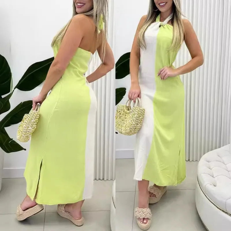 Vestido Largo Bicolor | AMICI™️