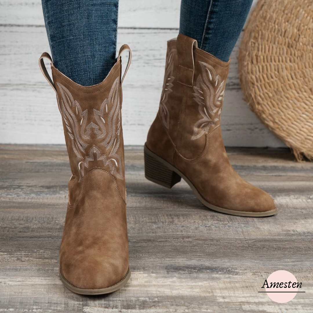 Botas Clásicas Estilo Western Cowboy | ALVA™