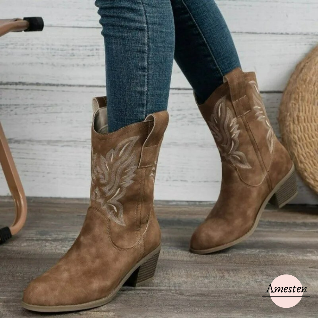 Botas Clásicas Estilo Western Cowboy | ALVA™