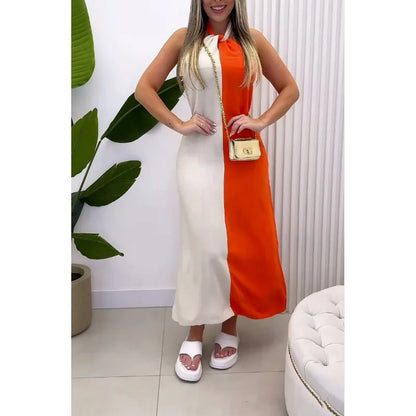 Vestido Largo Bicolor | AMICI™️