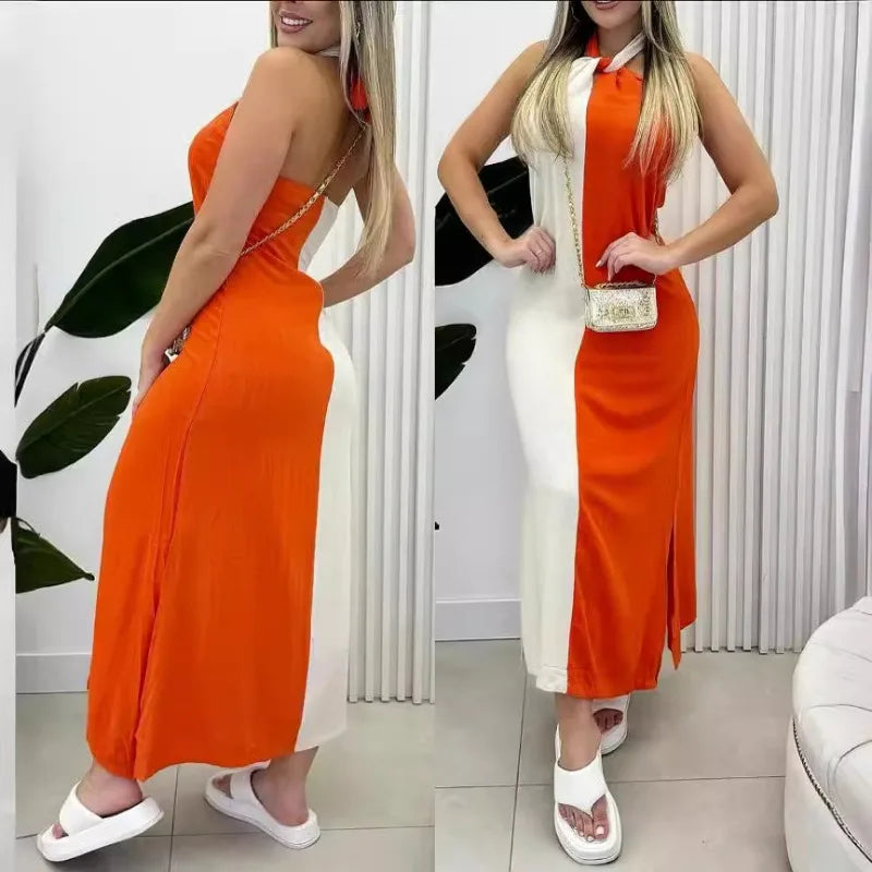 Vestido Largo Bicolor | AMICI™️