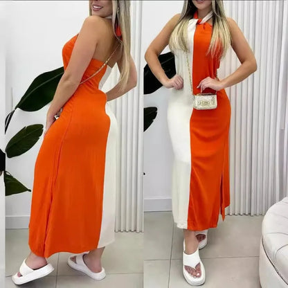 Vestido Largo Bicolor | AMICI™️