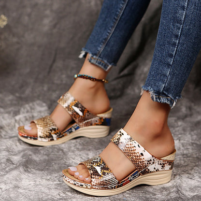 Sandalias Leopardo de Suela Suave